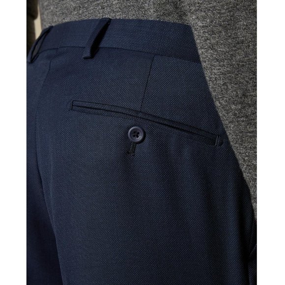 NWT Ted Baker Endurance Birdseye Suit Trouser OVAAT Pant Blue Size 36 $295 3B058 - Picture 4 of 5